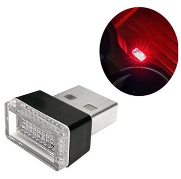 LAMPA AUTOMOBILNÍ USB 5V 0,034W MINI ČERVENÁ