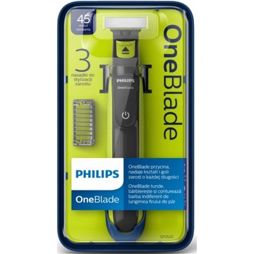 GOLARKA PHILIPS ONEBLADE QP2520/20 +3 NASADKI!