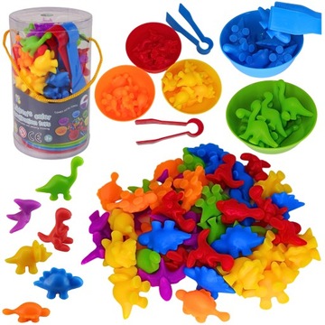 SORTER DO NAUKI LICZENIA MONTESSORI KOLORY NAUKA