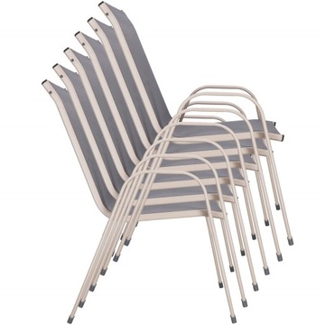 СТОЛ САДОВОЙ МЕБЕЛИ + 6 СТУЛЬЕВ ДЛЯ ТЕРРАСЫ БАЛКОНА БОЛЬШОЙ КОМПЛЕКТ САДОВОЙ МЕБЕЛИ