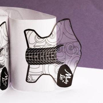 500x Szablon Forma Do Przedłużania Paznokci Akrylem Żelem Rolka MOLLYLAC