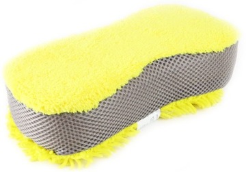 ДВУХСТОРОННЯЯ ГУБКА ДЛЯ МОЙКИ АВТОМОБИЛЯ ДЕТЕЙЛИНГ ИЗ МИКРОФИБРЫ