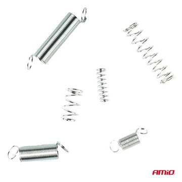 КОМПЛЕКТ ПРУЖИН AMiO УДЛИНИТЕЛЬНЫЕ, НАТЯЖИВАЮЩИЕ И СЖАТИЕ ПРУЖИНЫ 200 ШТ.