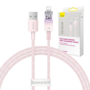 BASEUS KABEL DO IPHONE USB TYPU A LIGHTNING SZYBKIE ŁADOWANIE QC 2.4A 1M