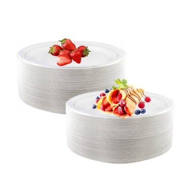 Okrągłe talerze BIO 26 cm 50 szt.