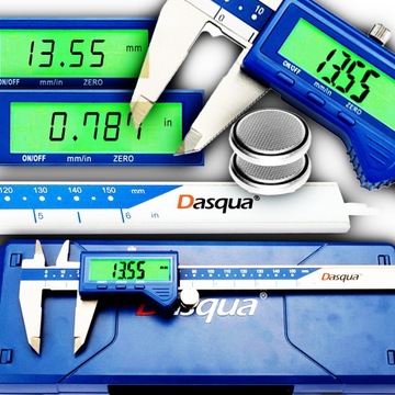 DOKŁADNA Suwmiarka cyfrowa elektroniczna 150mm DASQUA Certyfikat kalibracji