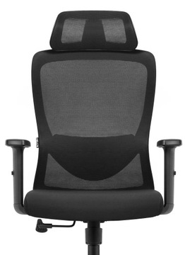 Fotel biurowy ergonomiczny obrotowy Hell's Chair HC- 1040 Czarny TKANINA