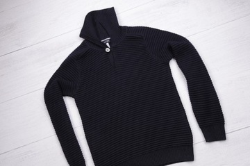 ARMANI JEANS SWETER MESKI WEŁNIANY PREMIUM SM