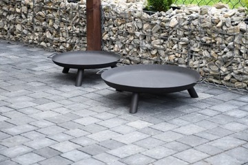 PALENISKO OGRODOWE STALOWE GRUBE NA OGNISKO KOCIOŁEK 60CM GRUBOŚĆ AŻ 2 MM!