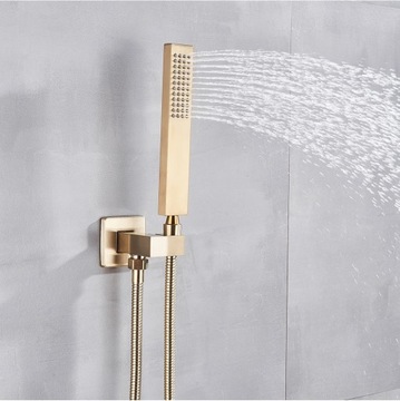 Потолочный душевой комплект золотого цвета - GOLDEN MAT 40