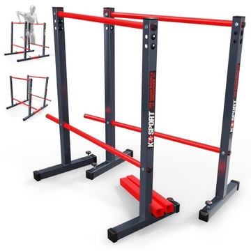 PORĘCZE STACJONARNE DO DIPÓW K SPORT TRENING KALISTENIKA CROSSFIT