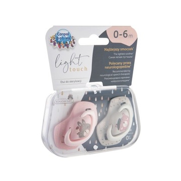 Canpol babies Smoczek silikonowy 0-6m symetryczny