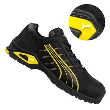 Buty robocze niskie Sportowe Skóra Puma Amsterdam S3 ESD Czarne 44