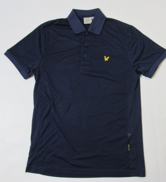 Lyle & Scott Vintage ORYGINAL GRANATOWE POLO S