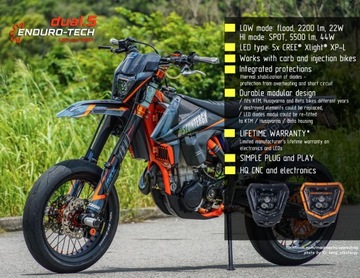 СВЕТОДИОДНАЯ ЛАМПА DUAL.5 KTM 125-500 EXC/-F 2014-21 BL-OR