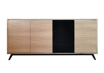 Komoda DĘBOWA lite drewno 200x95x50cm - PRODUCENT