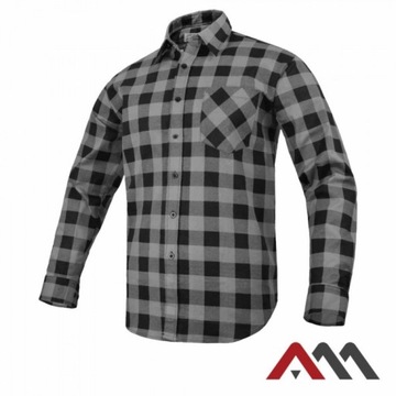 Koszula flanelowa w kratkę Modar Grey szara '42