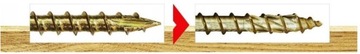 СТОЛЯРНЫЕ ВИНТЫ 8x240 TORX 25 шт. WKRĘT-MET