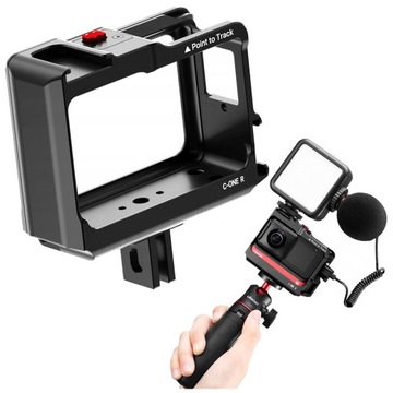 Алюминиевая рамка ULANZI VLOG для микрофона и светодиодной лампы для Insta360 One R