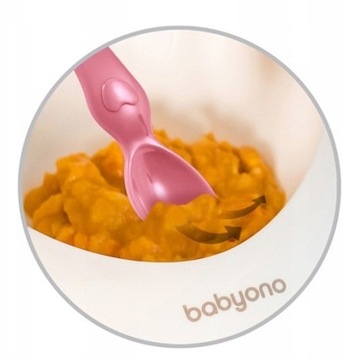 ЭРГОНОМИЧНАЯ ЧАШКА BABYONO С ПРИСОСКОЙ И ЛОЖКОЙ
