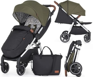 WÓZEK SPACEROWY Petite&Mars Royal 2 Silver Mature Olive
