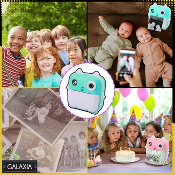 MINI DRUKARKA DRUKUŚ TERMICZNA APARAT NATYCHMIASTOWY DLA DZIECI i 11 ROLEK