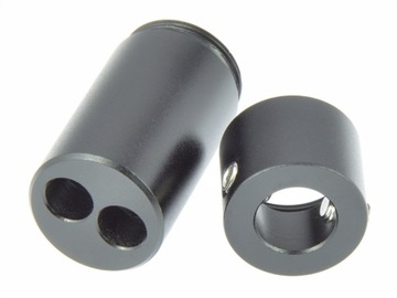 SPLITTER NA KABEL 8MM DO 2X 5MM CZARNY ALUMINIOWY