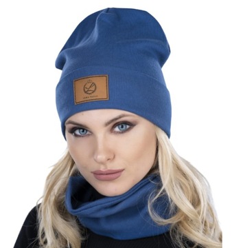 Komplet damski czapka beanie i komin CZ58