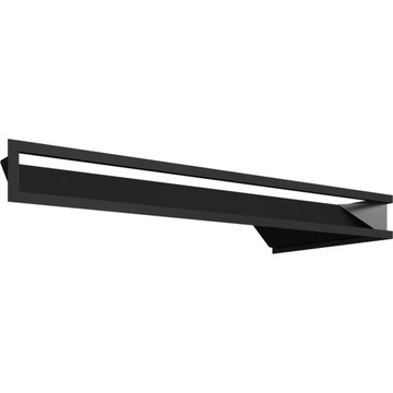 Решетка вентиляционная для камина GRATKI LUFT SLIM Угловая Левая Черная 80х40х9