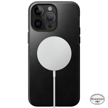 Черный кожаный чехол Nomad Modern для iPhone 14 Pro Max