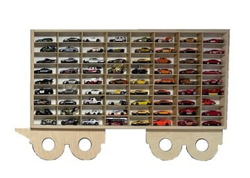 NACZEPA TIRA półki na resoraki hot wheels organizer na samochodziki