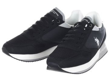 BUTY MĘSKIE U.S. POLO ASSN. - NOBIL003G-BLK sneakersy