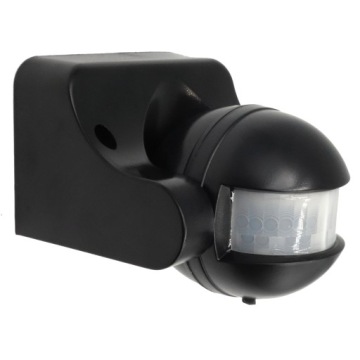 ДЕТЕКТОР ДВИЖЕНИЯ 12V PIR 180 LED СУМЕРЕЧНЫЙ ВЫКЛЮЧАТЕЛЬ ЧЕРНЫЙ