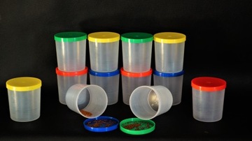 Pojemnik warsztatowy 200ml bezb-czerwony do śrub, gwoździ