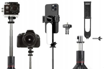 ДЛИННАЯ ПАЛКА ДЛЯ СЕЛФИ BLUETOOTH ДЛЯ ТЕЛЕФОНА СВЕТОДИОДНАЯ ЛАМПА 9 РЕЖИМОВ ШТАТИВ ПУЛЬТ ДИСТАНЦИОННОГО УПРАВЛЕНИЯ