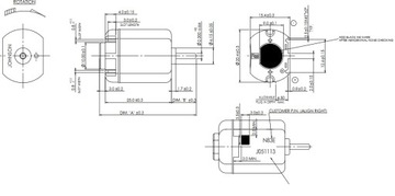 Двигатель постоянного тока 12 В, 9000 об/мин JOHNSON [P70]