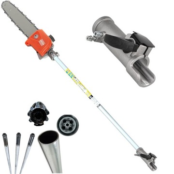 PRZYSTAWKA DO KOSY SPALINOWEJ PIŁA KOMPLETNA 330cm ŁĄCZNEJ DŁUGOŚCI 26MM 9F