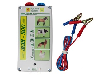 ЭЛЕКТРОЭЛЕКТРИЧЕСКАЯ ОВЧАРКА ВЫДРА СОБАК АГРИ-500 0.6Дж + БЛОК ПИТАНИЯ