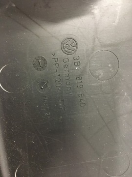 VW PASSAT B5 98r КОРПУС КАБИННОГО ФИЛЬТРА ПОДЪЕМА EU 3B1819640A