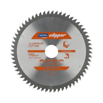 Tarcza do aluminium Norton Clipper 250mm/30mm/80T