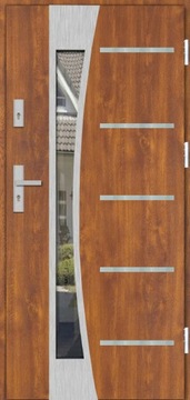 DRZWI ZEWNĘTRZNE LUKAR INOX 14ZD 85MM 80CM TERMO UD 1,1 CZYSTE POWIETRZE