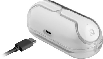 Беспроводные внутриканальные Bluetooth-наушники DEFENDER TWINS Микрофон Белый