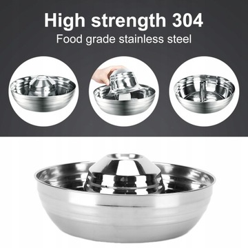 Фонтан для кошек из нержавеющей стали объемом 2 л.