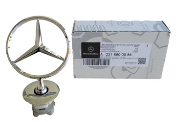 W204 W212 W213 W221 EMBLEMAT GWIAZDA NA MASKĘ