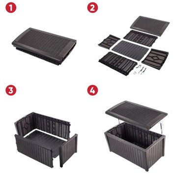 САДОВЫЙ ЯЩИК ДЛЯ БАЛКОНА, БАГАЖНИК, СИДЕНЬЕ 416L