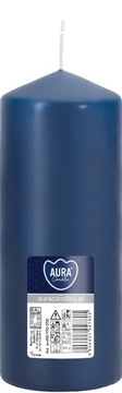 Świeca walec granatowy śr. 6 cm wys. 15 cm 48h