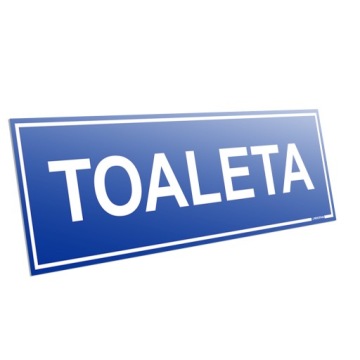 TABLICA TABLICZKA NA DRZWI PCV TOALETA WC 32x10,5
