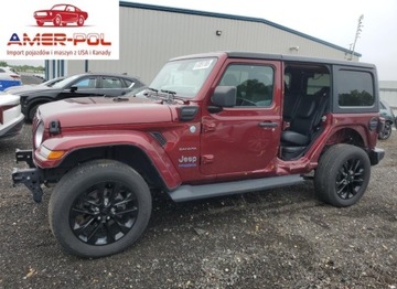 Jeep Wrangler IV 2021 Jeep Wrangler Unlimited Sahara 4XE 2021 2.0l 2.0 Hybryda 375KM