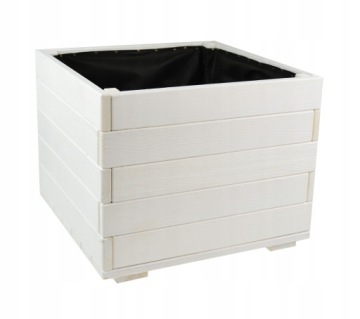 Деревянная коробка белая 38 см для рождественской елки