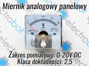 Аналоговый панельный вольтметр 10В